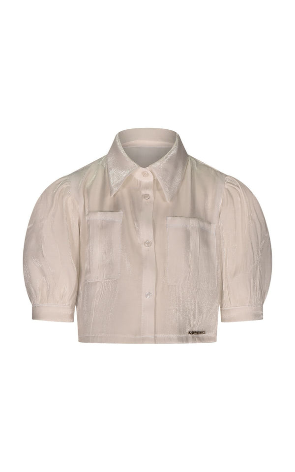 Camicia corta di seta