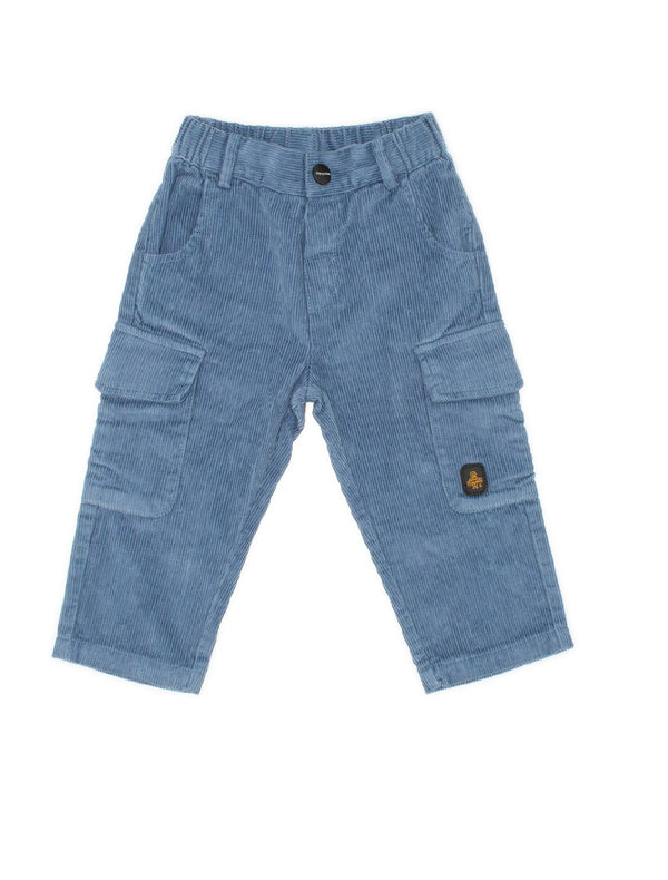 Pantalone cargo in velluto