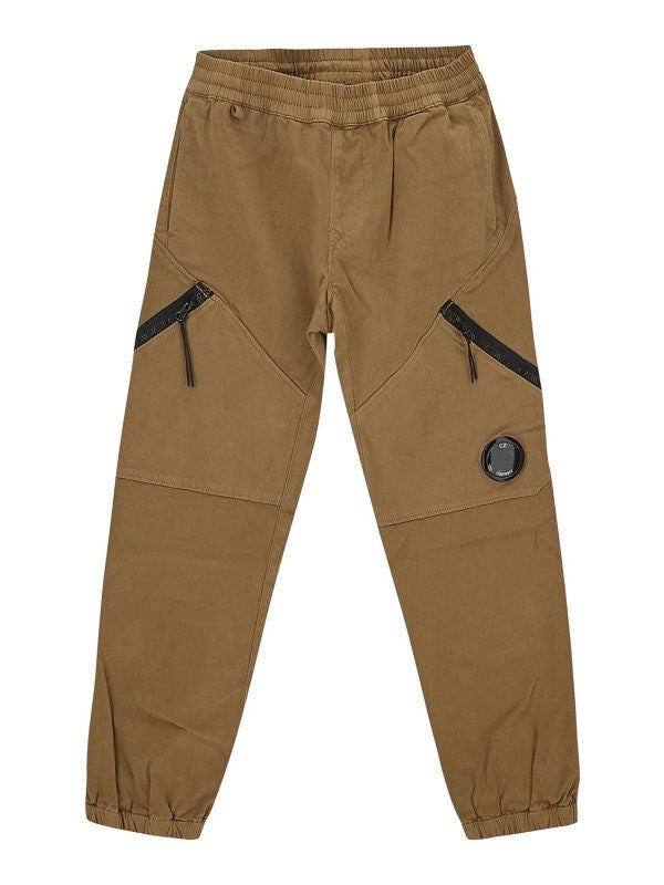 Pantalone Tasca Cargo Singola con il Classico Logo del Marchio C.P. Vita Elastica Tasca Posteriore