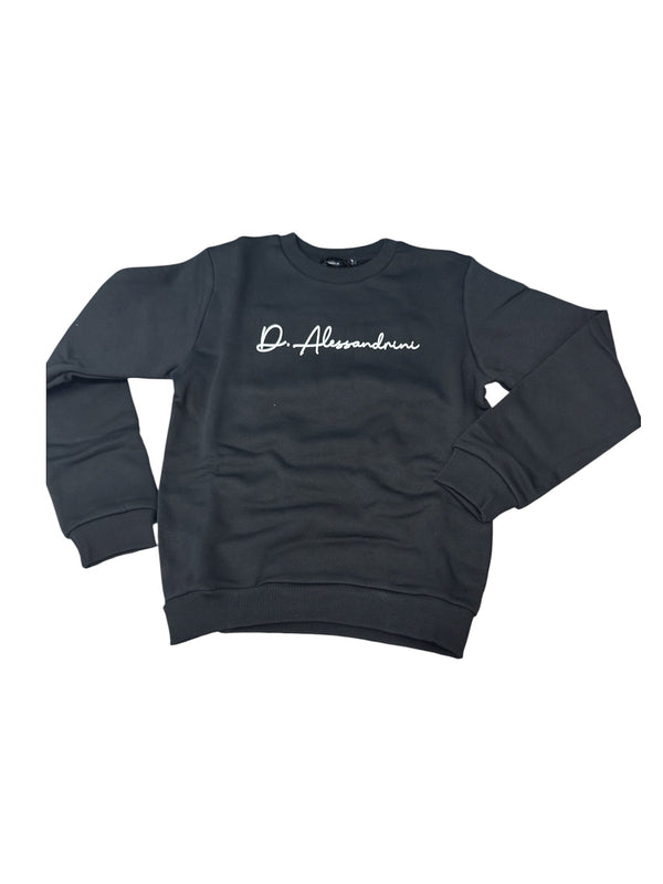 Felpa girocollo con scritta