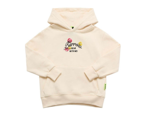 Felpa con cappuccio tinta unita con logo