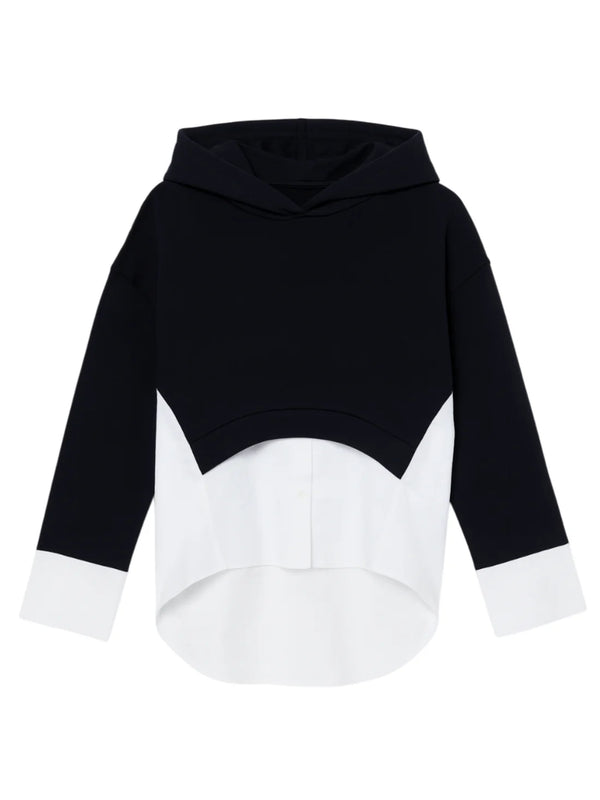 Felpa con cappuccio e  camicia