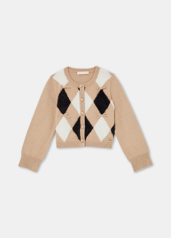 Maglia aperta con rombi