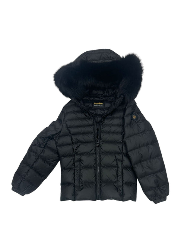 Giubbino con Inserto di Pelliccia sul Cappuccio