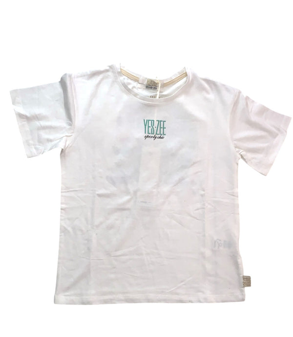 Shirt mezza manica di cotone con scritta