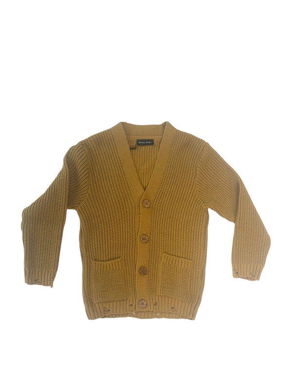 Cardigan con bottoni sciallato