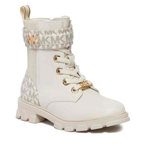 Stivaletto con lacci e zip su lato