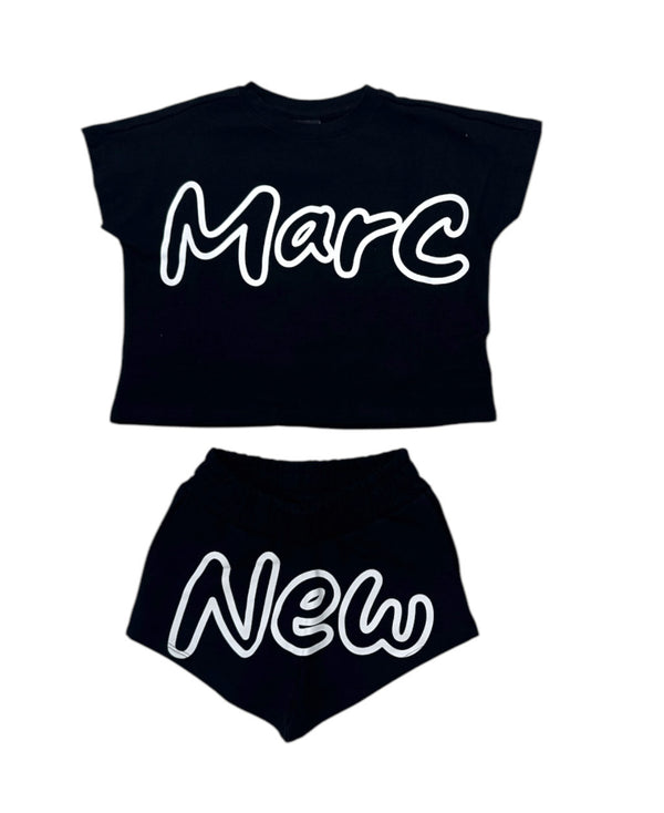 Completi t-shirt crop con bermuda