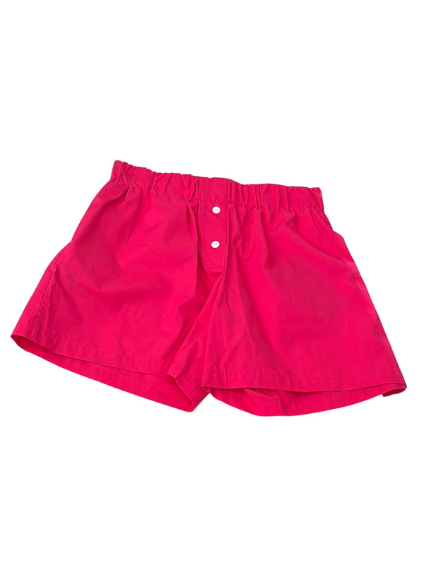 Short di cotone con bottoncini