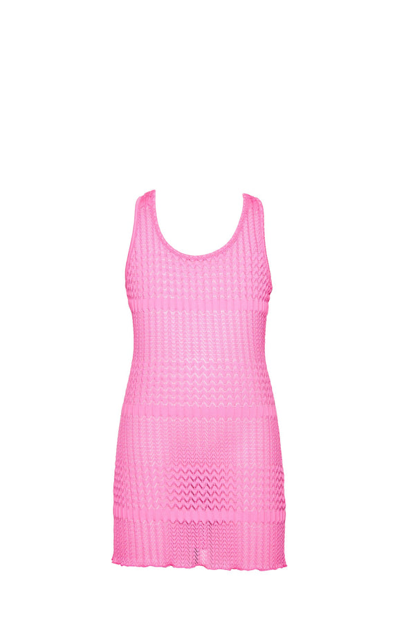 Abito corto iconik pink