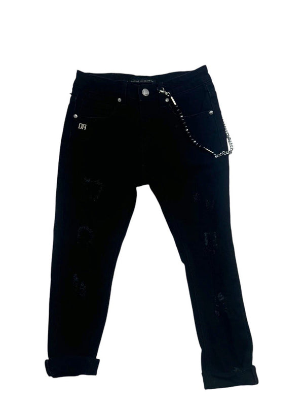 Pantalone di jeans con catena