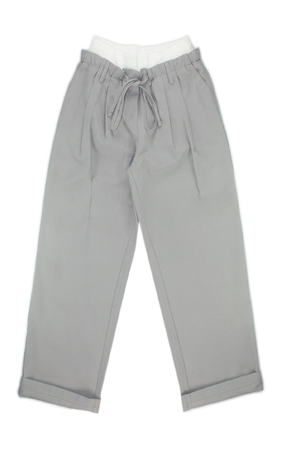 Pantalone cotone doppio elastico