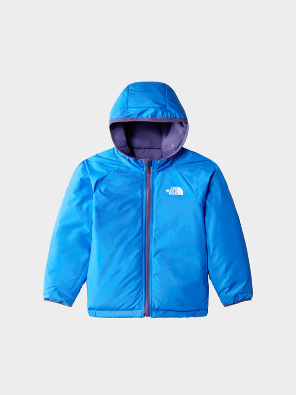 Giubbino Double-Face con Cappuccio. Chiusura Frontale a Zip. Logo