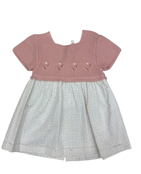 Vestito in lana e cotone