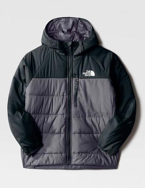 Giubbino Reversibile con Cappuccio Cerniere Visibili con Spirale Invertita Anteriore al Centro e Tasche sul Petto