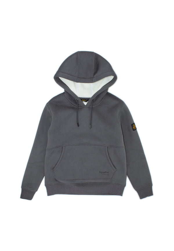 Felpa con cappuccio e laccetti