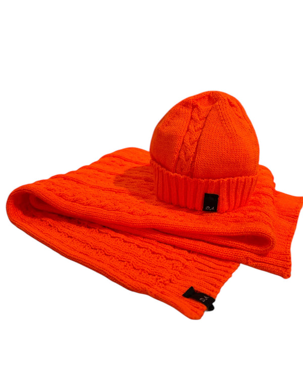 Set sciarpa e cappello in lana