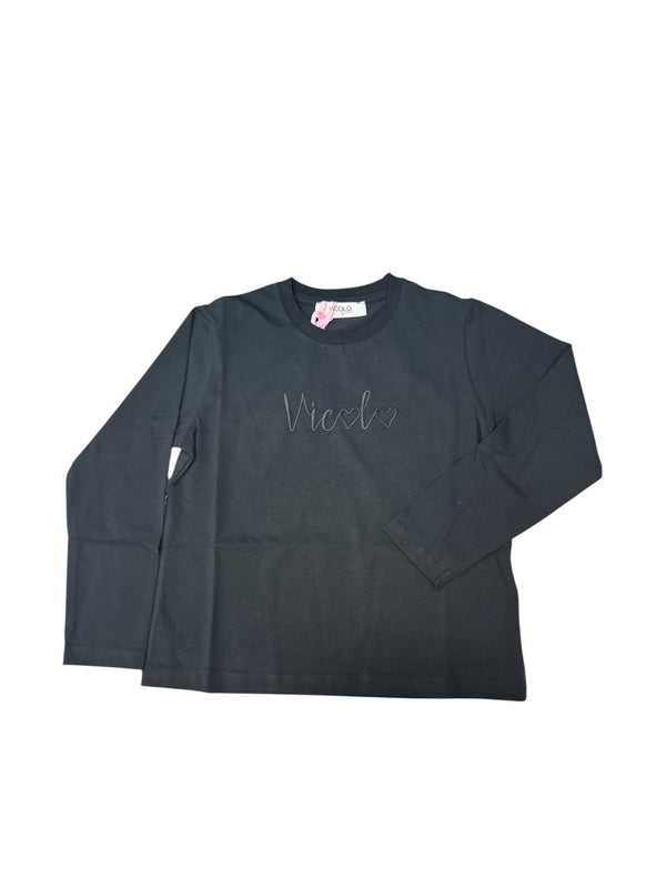 T-shirt manica lunga con scritta