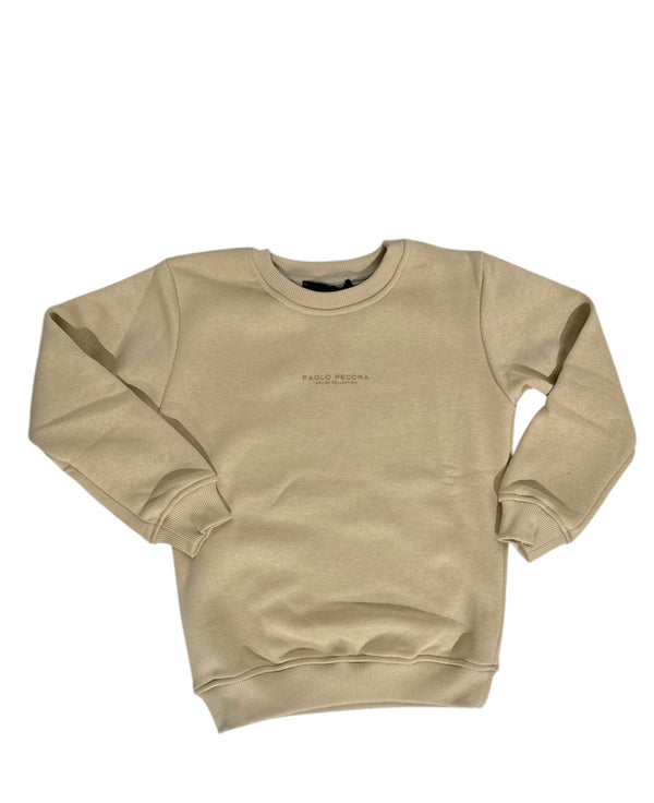 Felpa Girocollo con scritta centrale