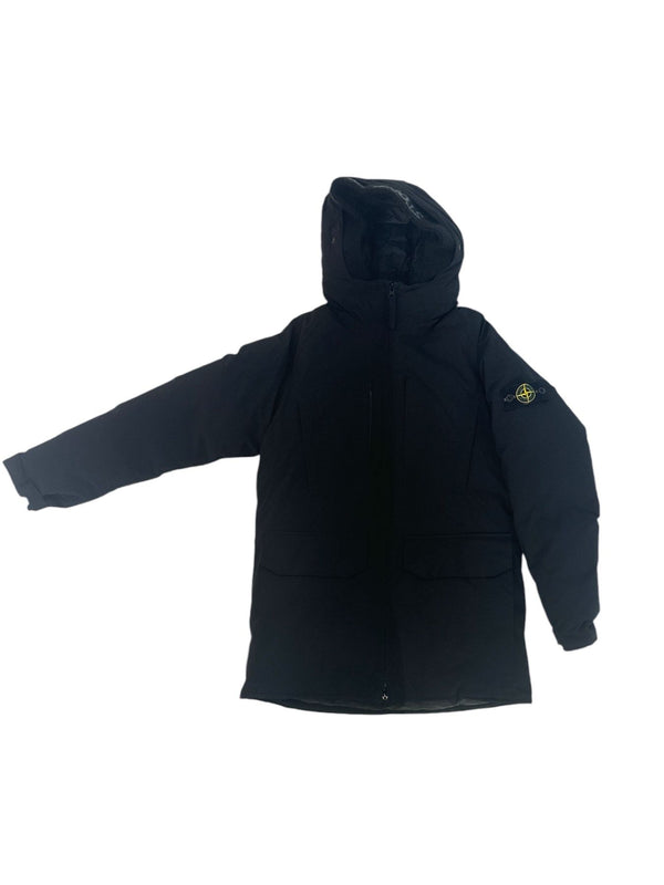 Giubbino lungo con cappuccio