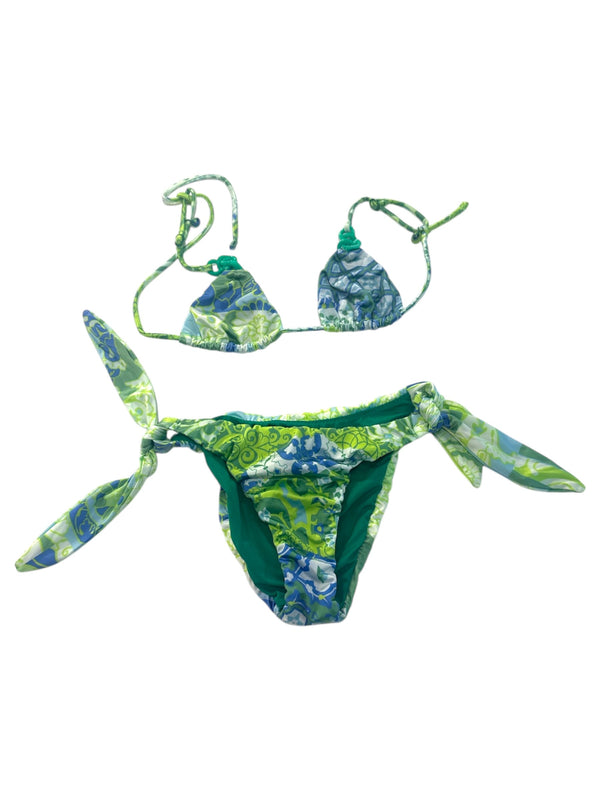 Costume a due pezzi a fantasia