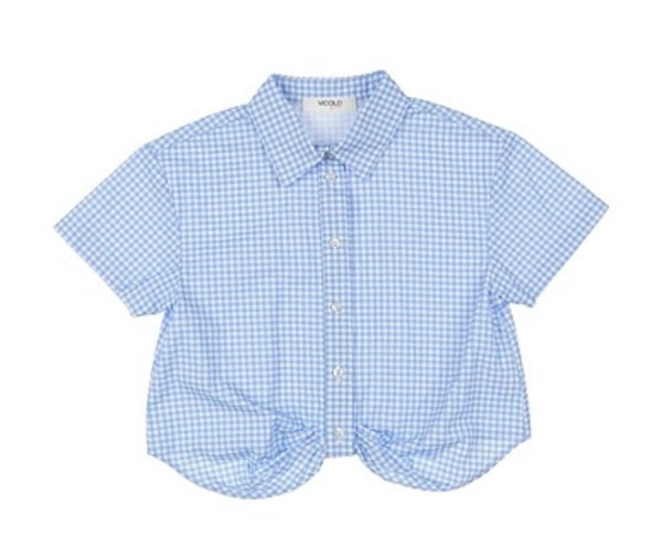 CAMICIA A RIGHE CON FIOCCO SUL DAVANTI