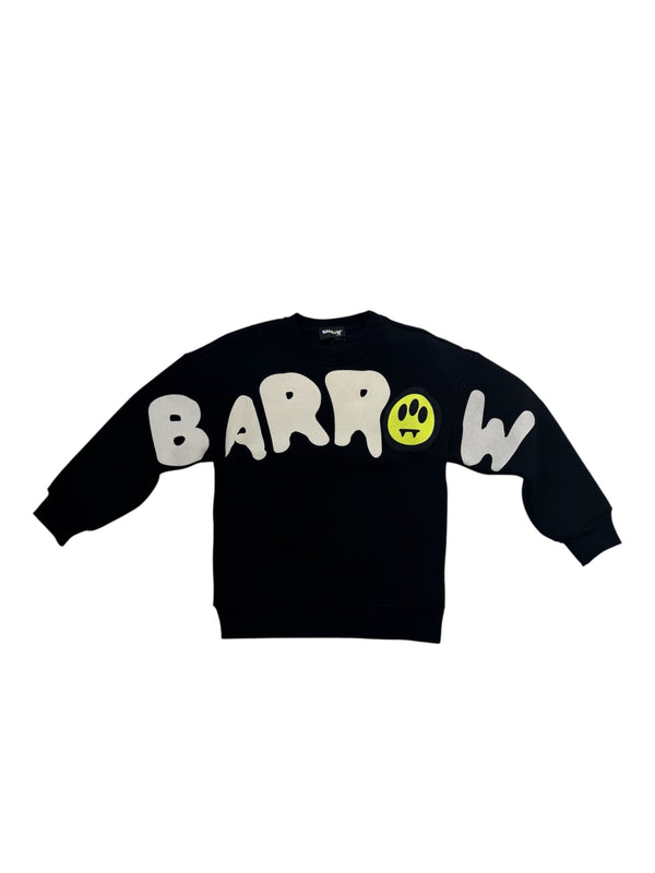 Felpa girocollo tinta unita con logo