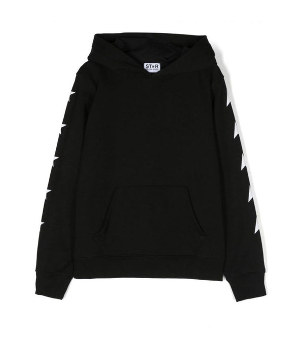 Felpa con cappuccio e stampa sul retro