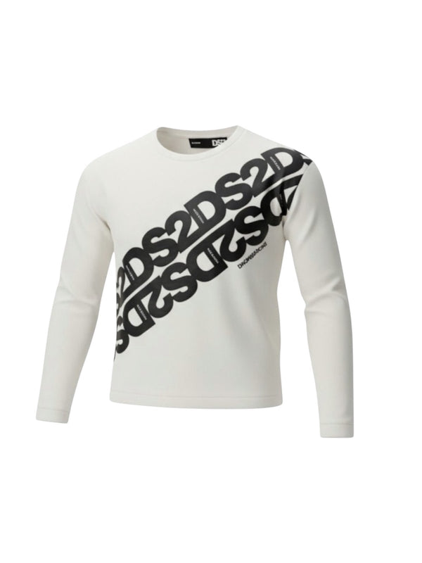 T-shirt mezza manica di cotone con scritta