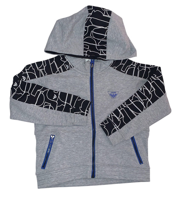 Felpa con cappuccio e con zip