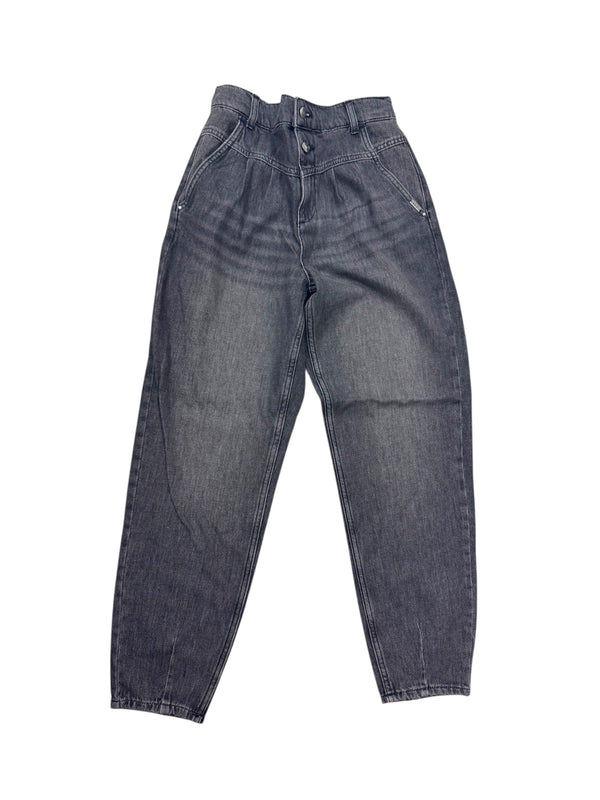 Jeans lavaggio scuro con elastico