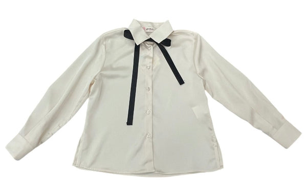 CAMICIA IN RASO CON FIOCCO