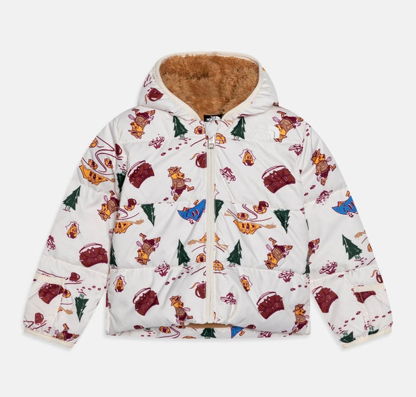 Giubbino con Cappuccio DOWN HOODED Foderato in Pile. Cerniera a Zip. Logo.