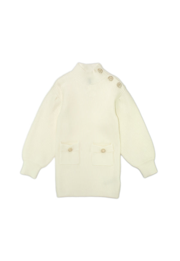 Abito in lana con bottoni