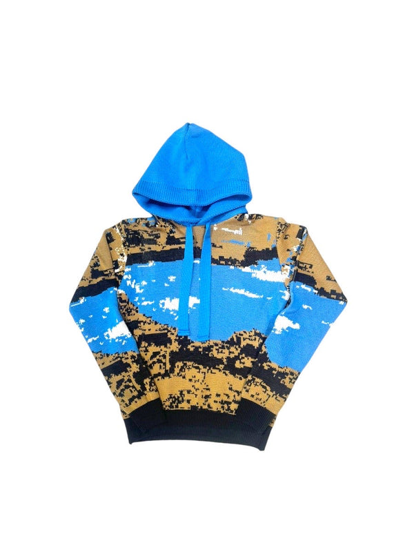 Felpa in lana con cappuccio