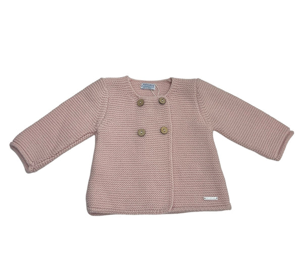 Giacca in Filo Cotone con Bottoncini in Legno