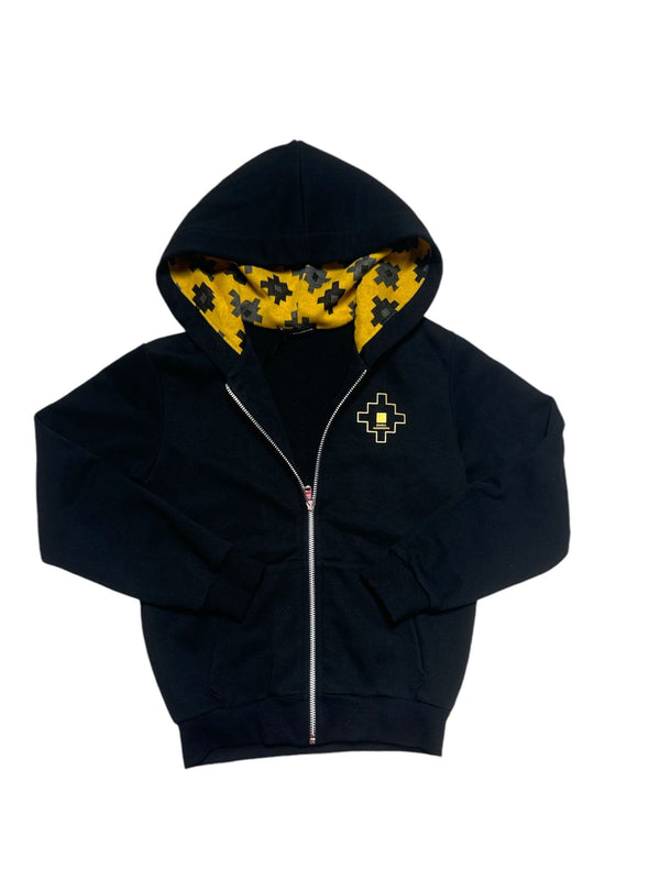 Felpa full zip con cappuccio