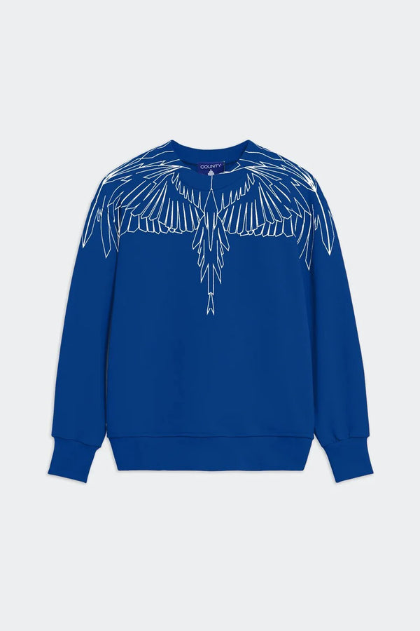 Felpa girocollo con stampa