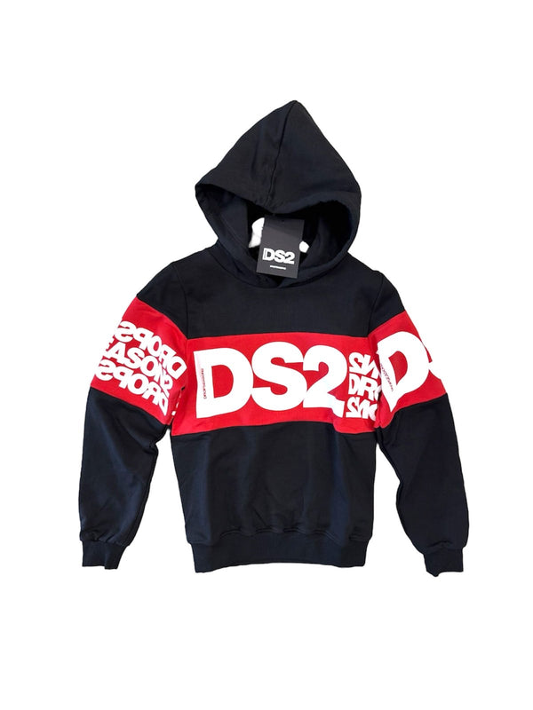 Felpa con cappuccio e scritta grande