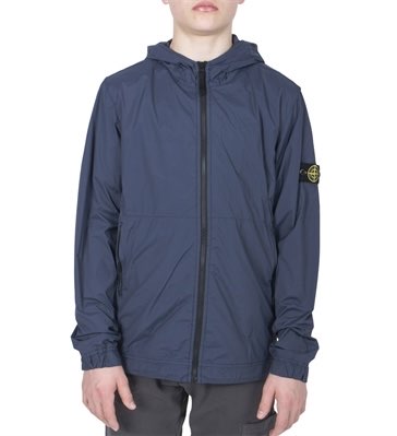 GIACCA NYLON WINDBREAKER WITH LOGO PATCH