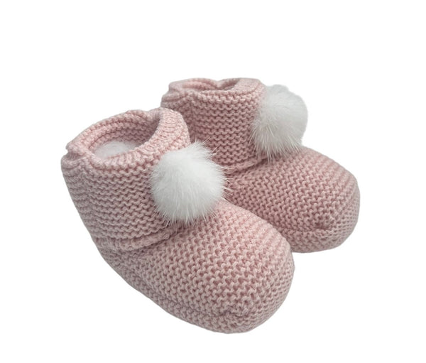 Scarpine in Filo di Cotone con Pom Pon