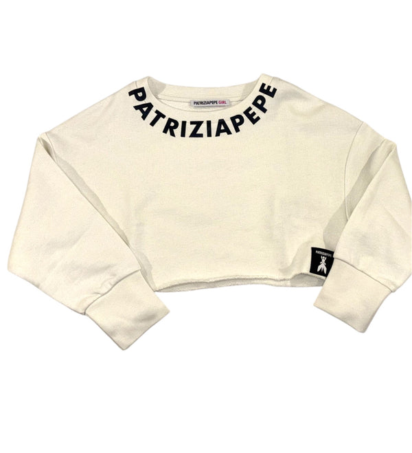 Felpa crop con logo SWEATSHIR