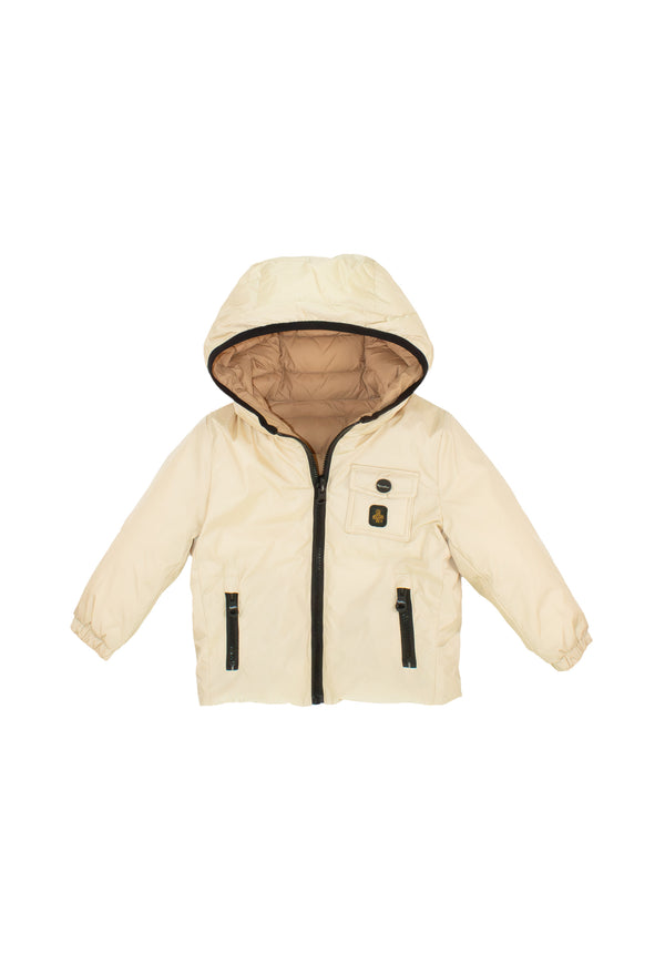 Giubbino reversibile con cappuccio