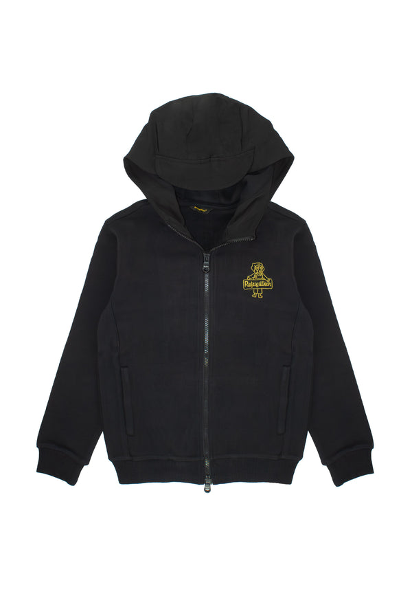 Felpa full zip con cappuccio