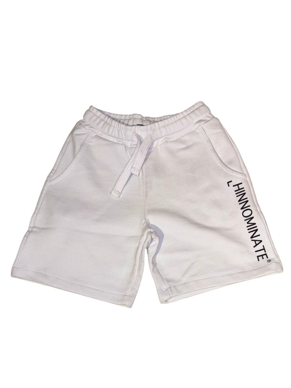 Short di felpa con logo grande laterale