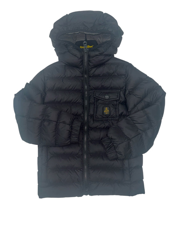 Giubbino nylon con zip e cappuccio