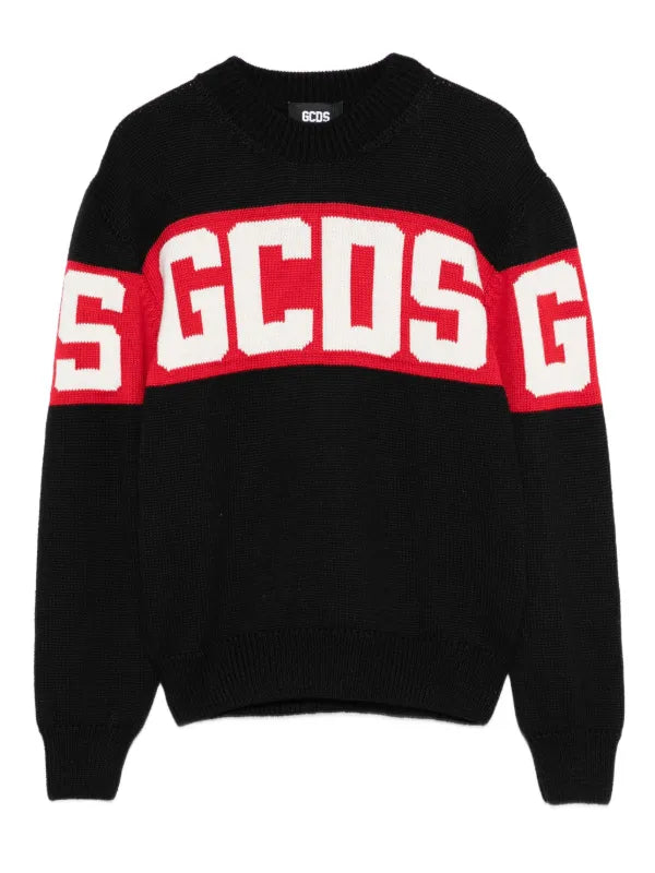 Maglione girocollo con logo