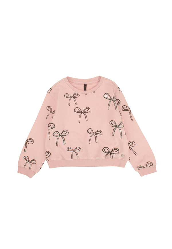 Felpa con fiocchetti